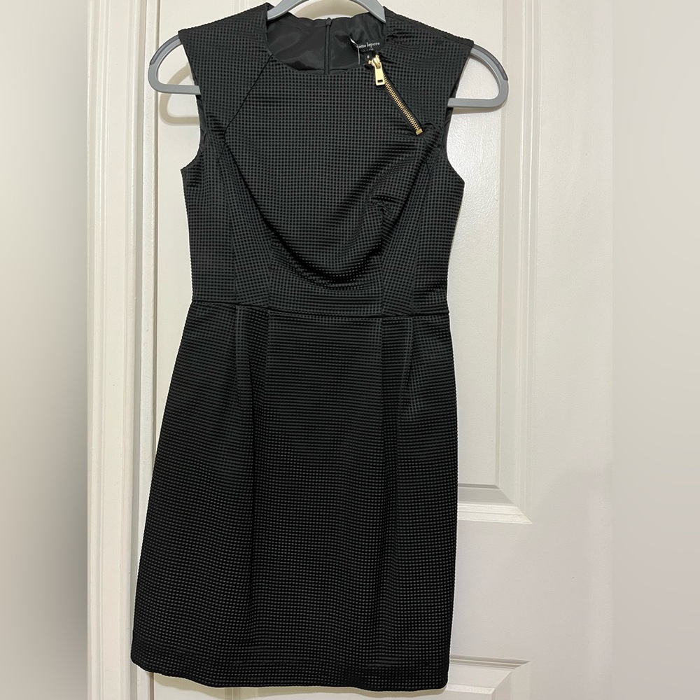 Nanette Lepore NWT Black Embossed Martian Dress Sz 0